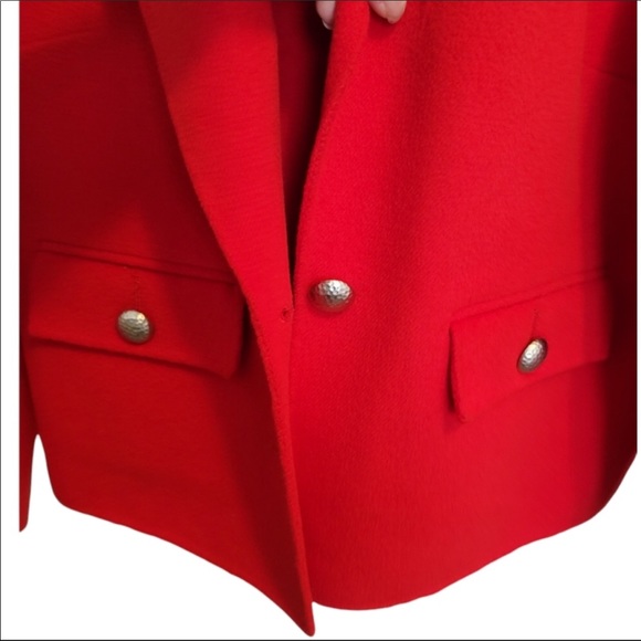 St. John Angora Red Blazer - Picture 2 of 4